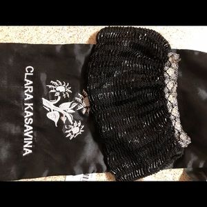 Clara kasavina evening bag, black